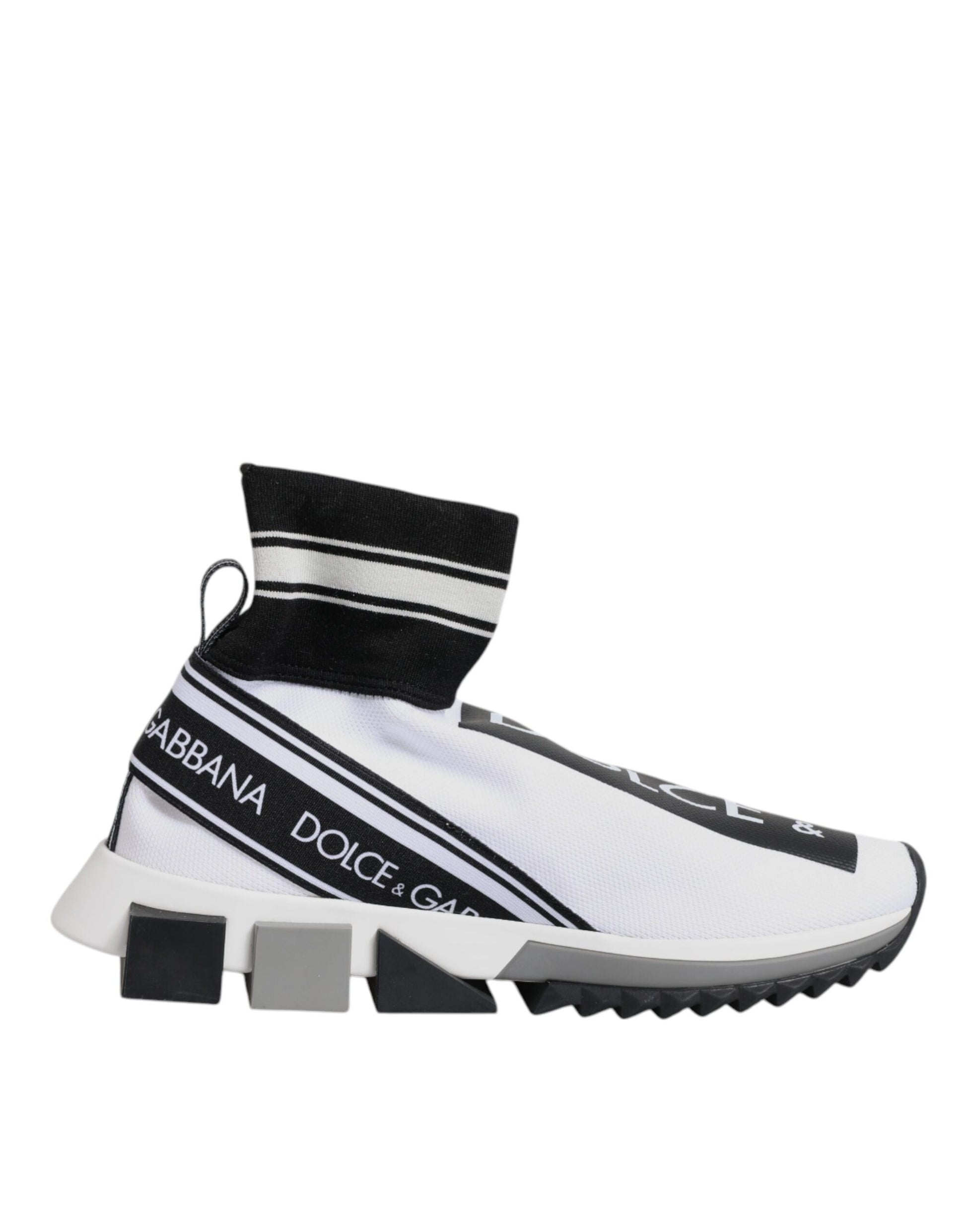 Chaussures baskets blanches et noires Sorrento