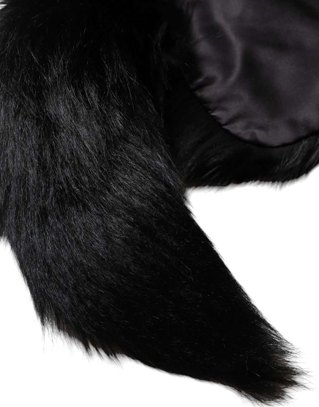 Écharpe de cou en fourrure de renard noir, réchauffe-cou, pour l'hiver