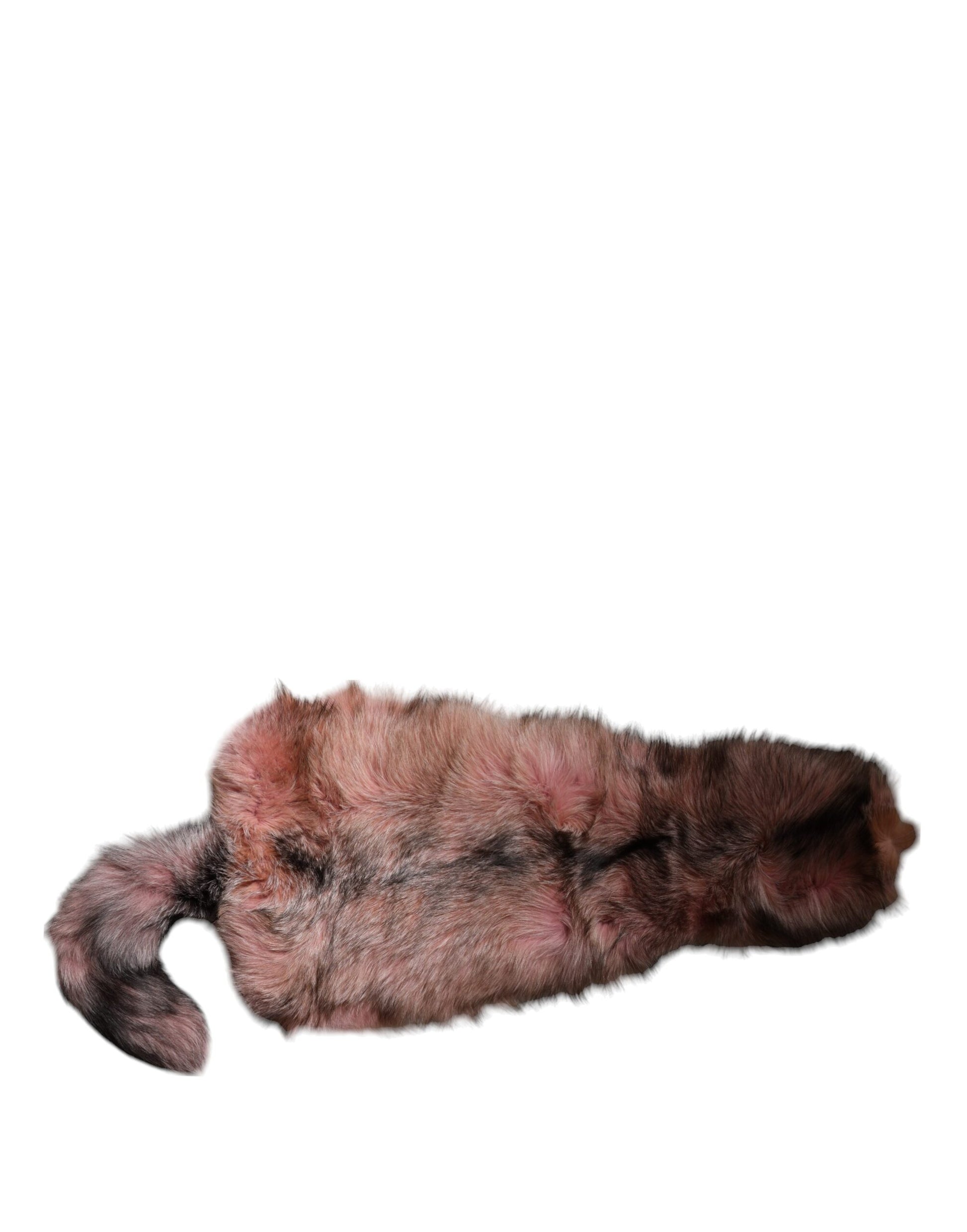 Chaleuseur de cou en fourrure de renard rose glacé, écharpe d'hiver
