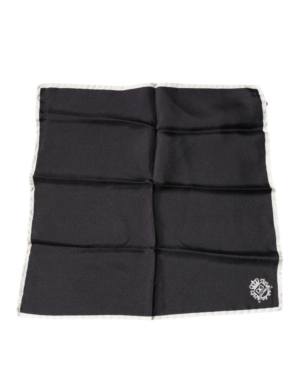Écharpe carrée en forme de mouchoir de poche avec logo de la couronne noire.