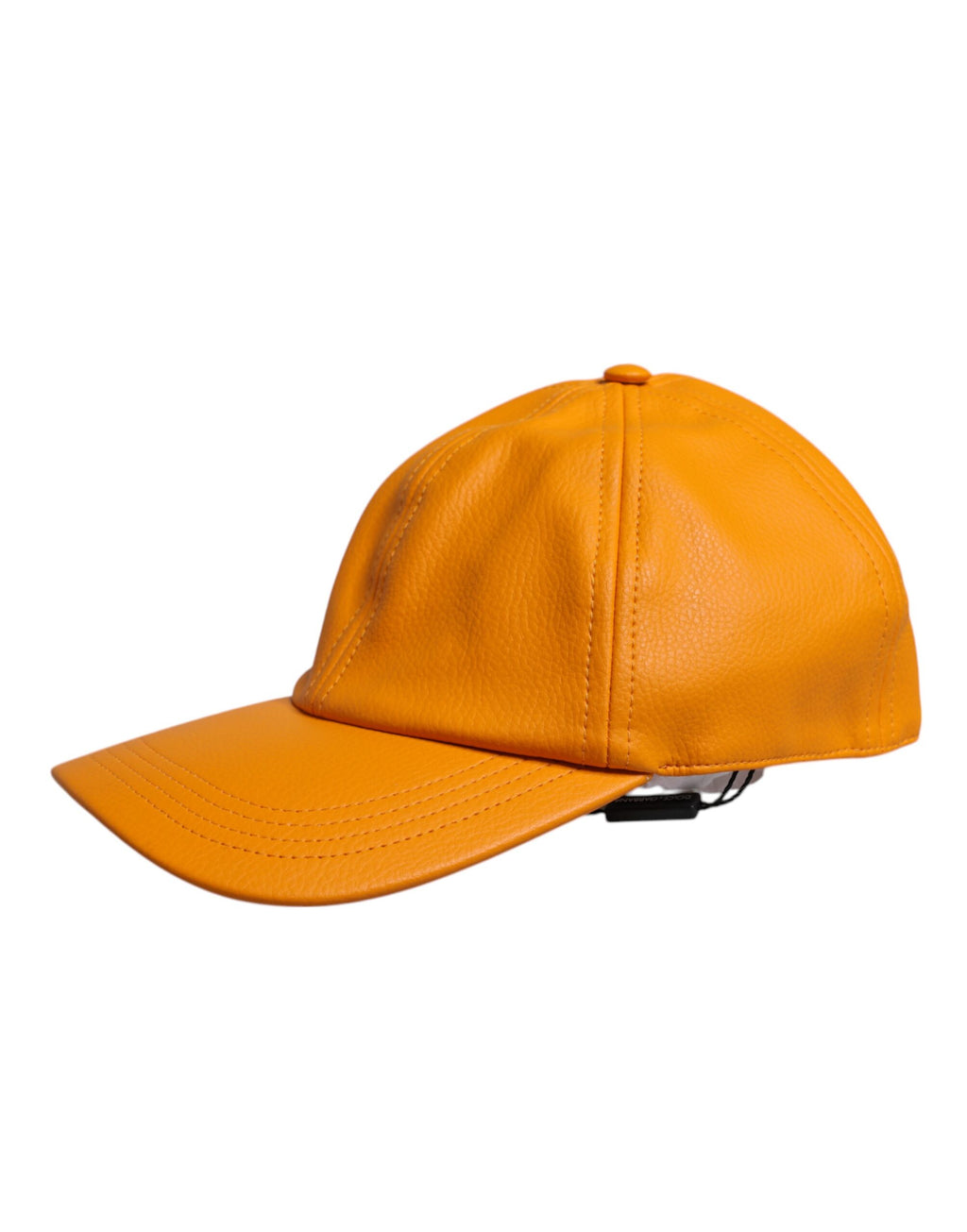 Casquette de baseball orange en coton à 6 panneaux