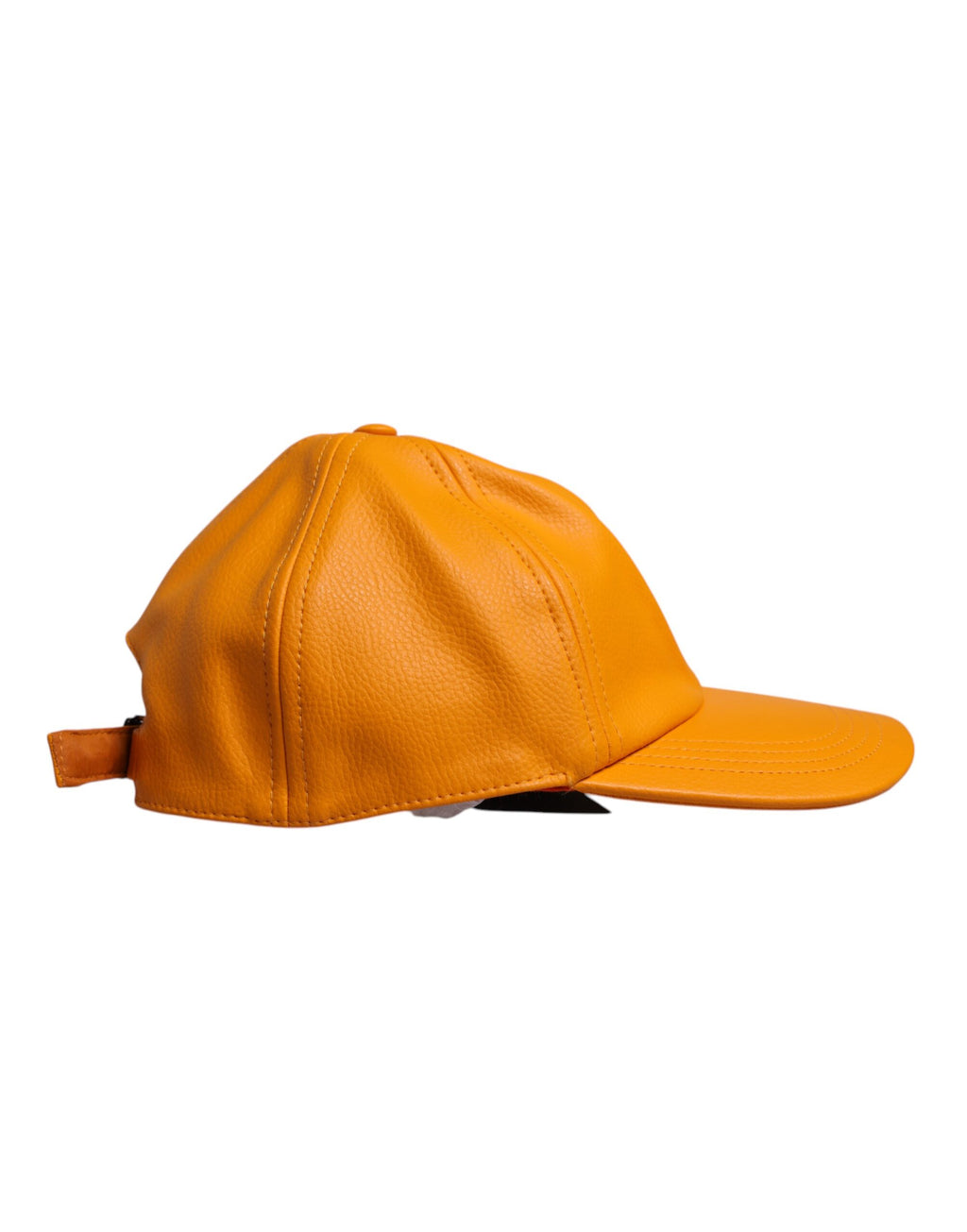 Casquette de baseball orange en coton à 6 panneaux