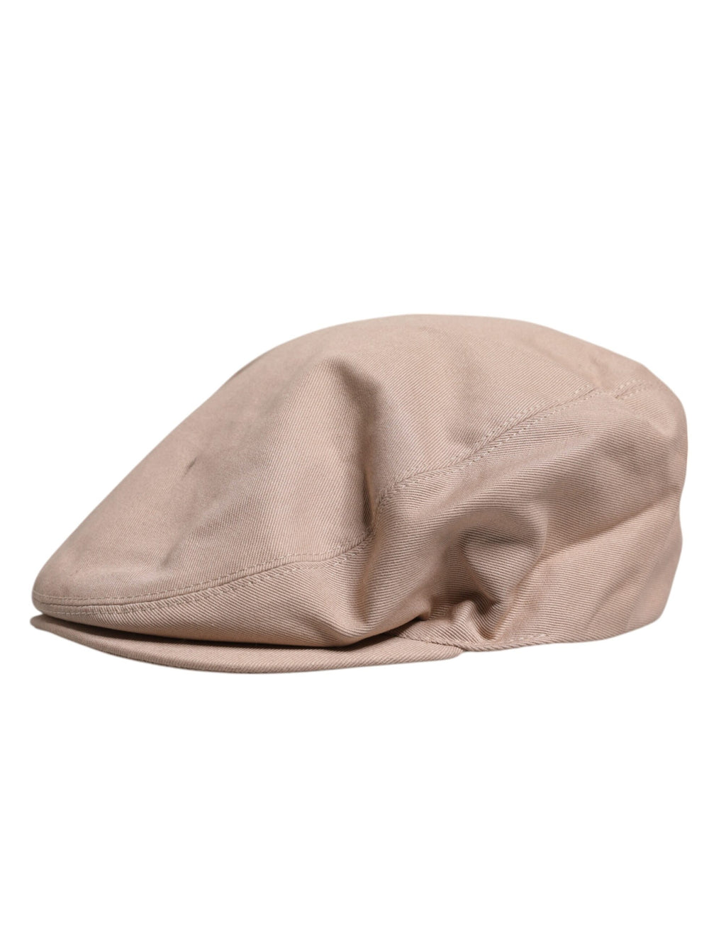Bonninette en coton beige, chapeau de chauffeur de taxi.