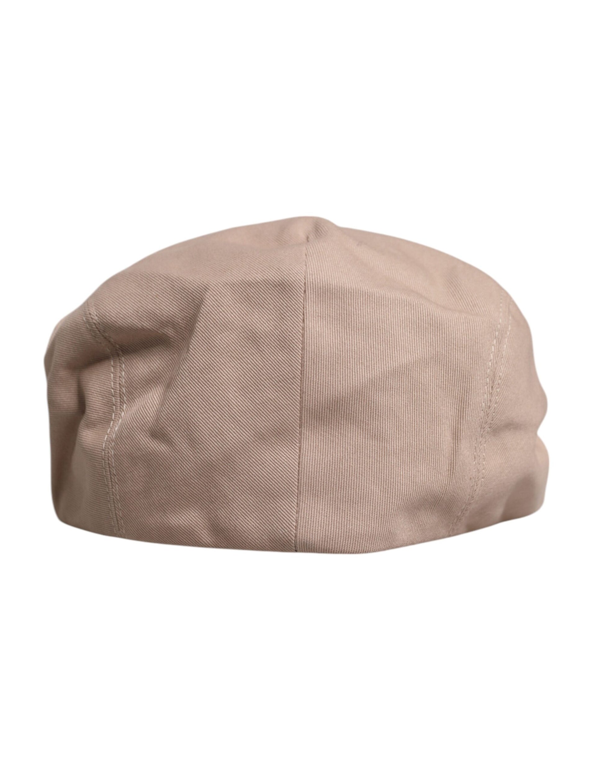 Bonninette en coton beige, chapeau de chauffeur de taxi.