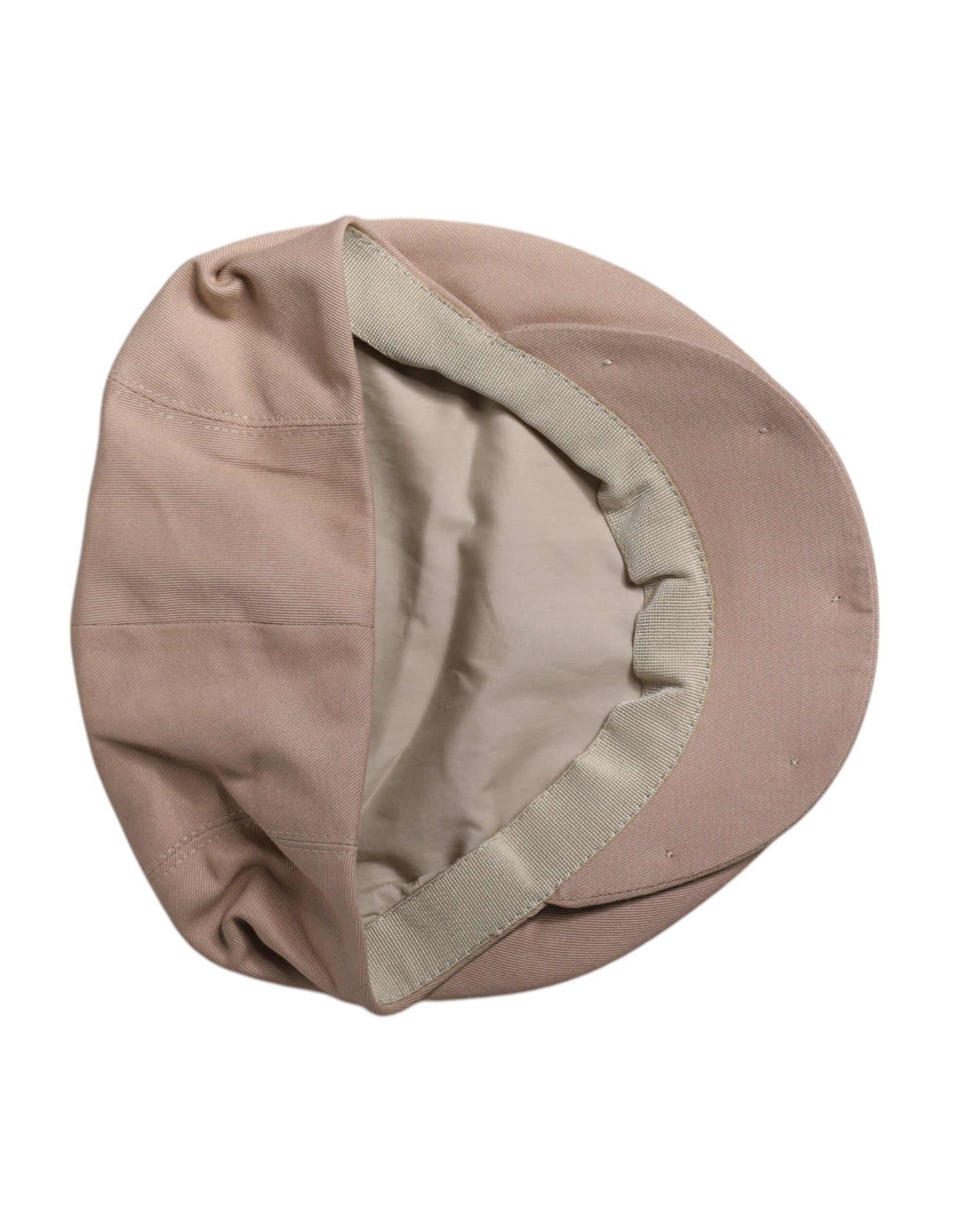 Bonninette en coton beige, chapeau de chauffeur de taxi.