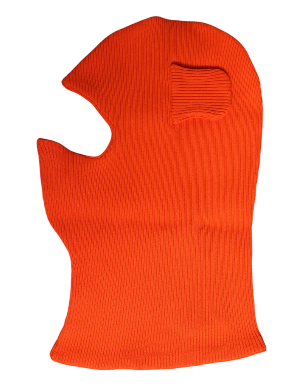 Bonnet balaclava en coton orange couvrant toute la tête