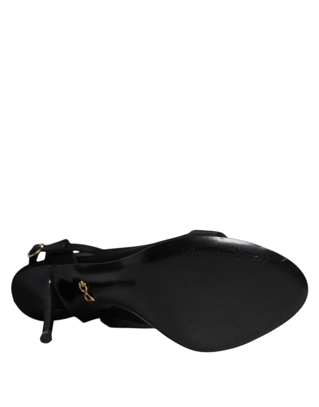 Sandales à talons hauts en tulle noir extensible