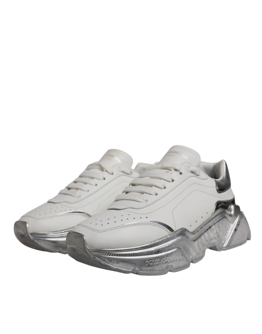White Silver Daymaster Low Top Sneaker Shoes