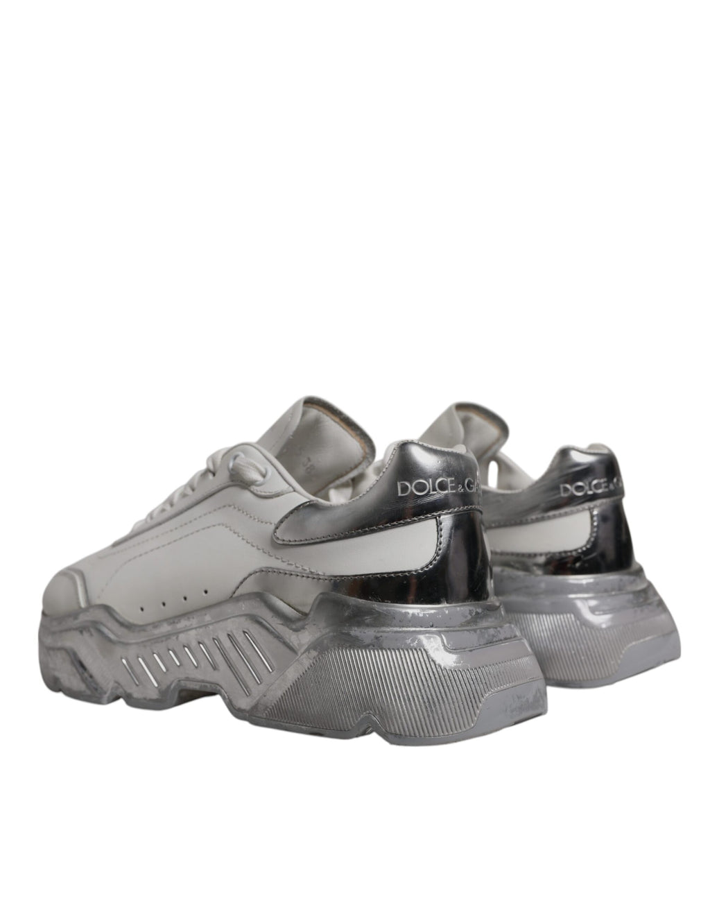White Silver Daymaster Low Top Sneaker Shoes