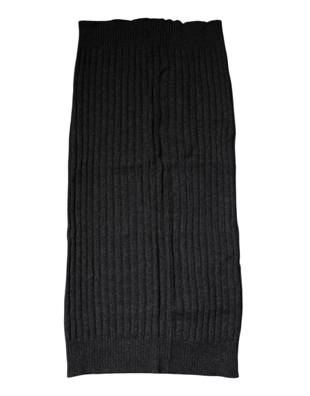 Écharpe foulard en cachemire noir tricoté pour le cou