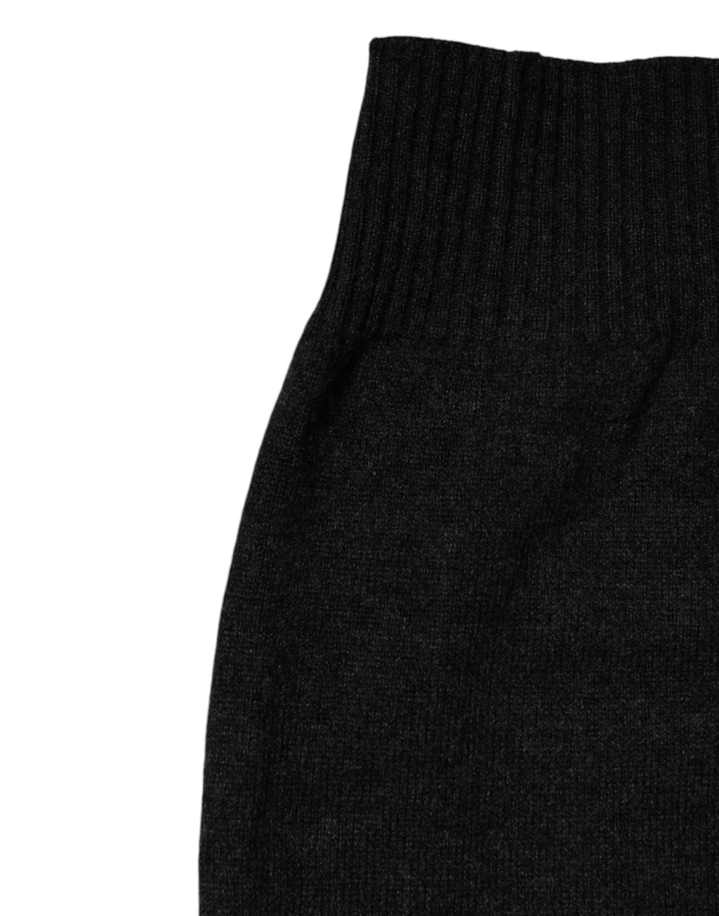 Black Cashmere Knitted Neck Warmer Foulard Scarf