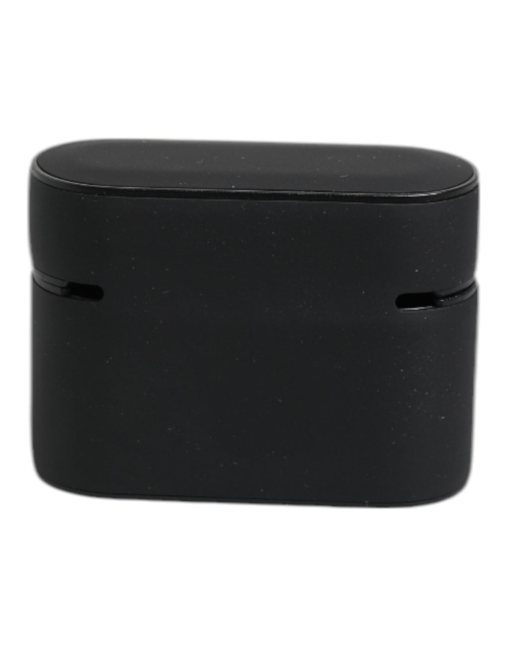Étui Airpods en silicone noir et orange avec logo en relief