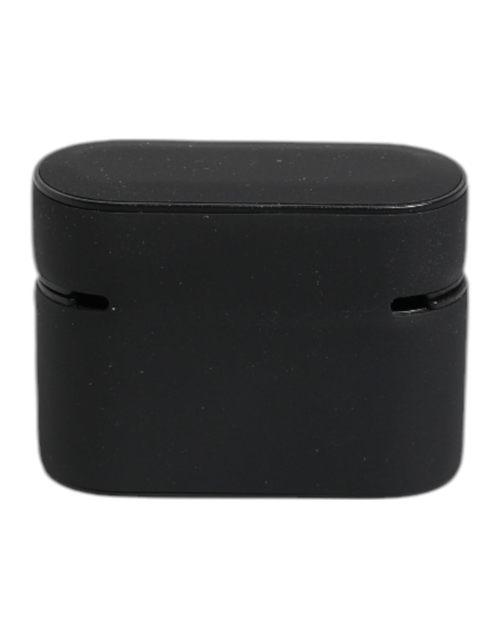Étui Airpods en silicone noir et jaune avec logo en relief