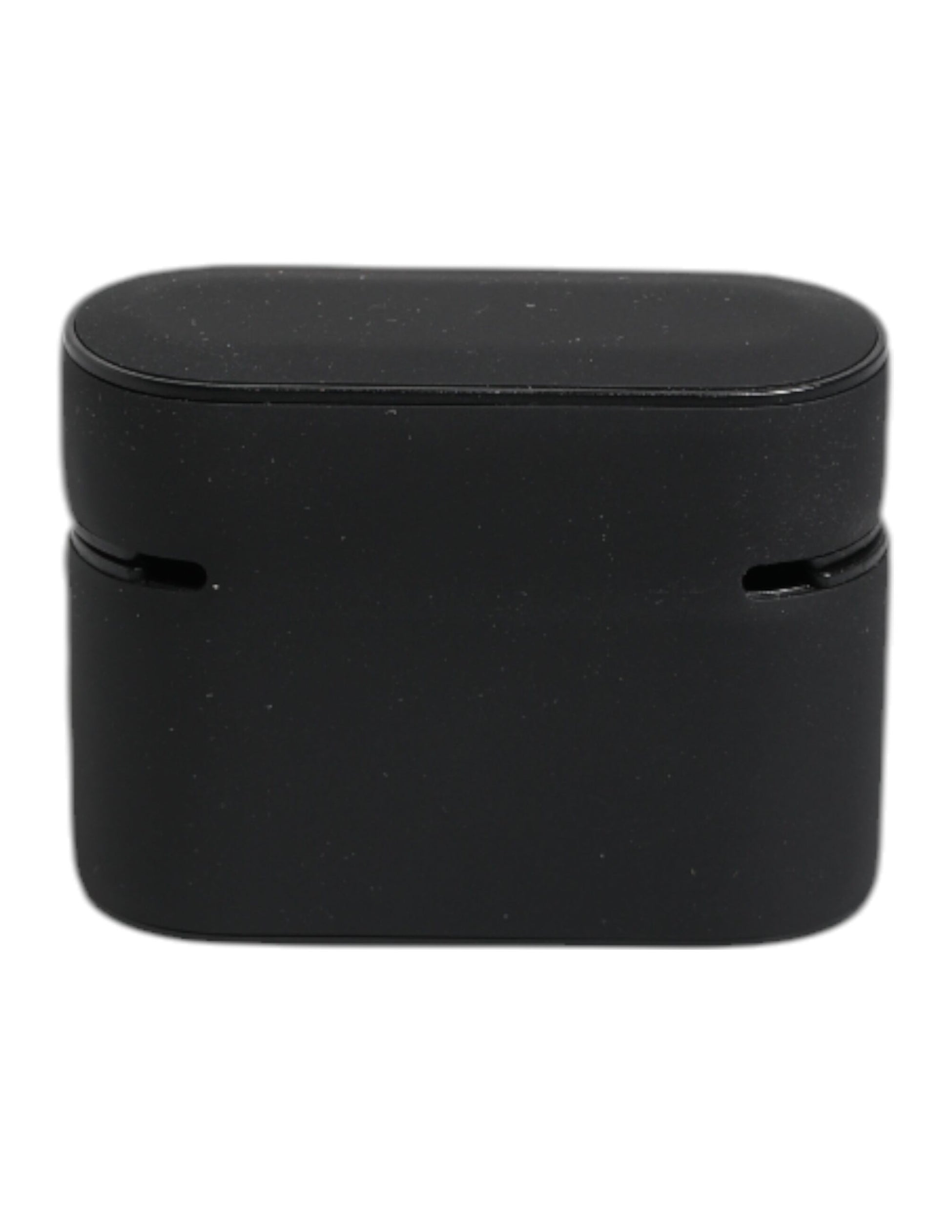 Étui Airpods en silicone noir et jaune avec logo en relief