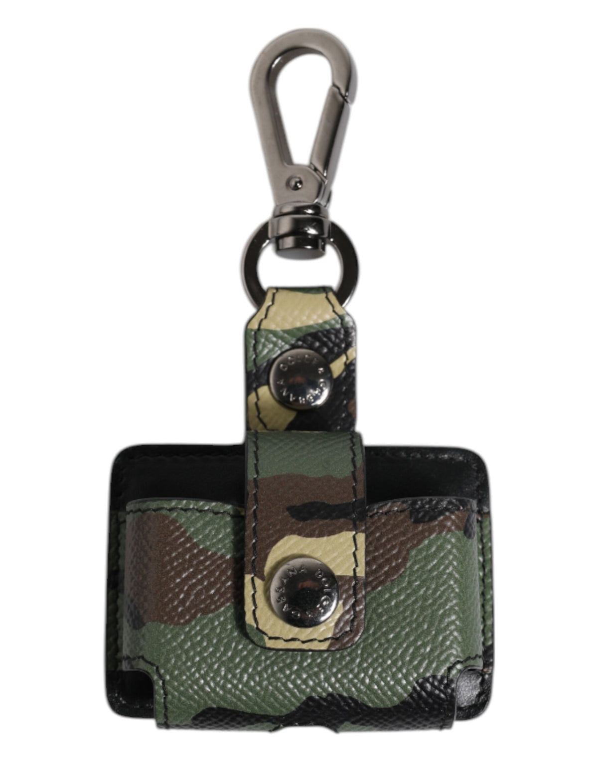 Étui Airpods en cuir multicolore camouflage