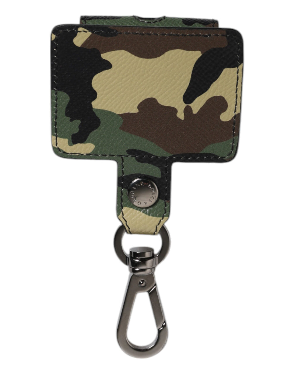Étui Airpods en cuir multicolore camouflage