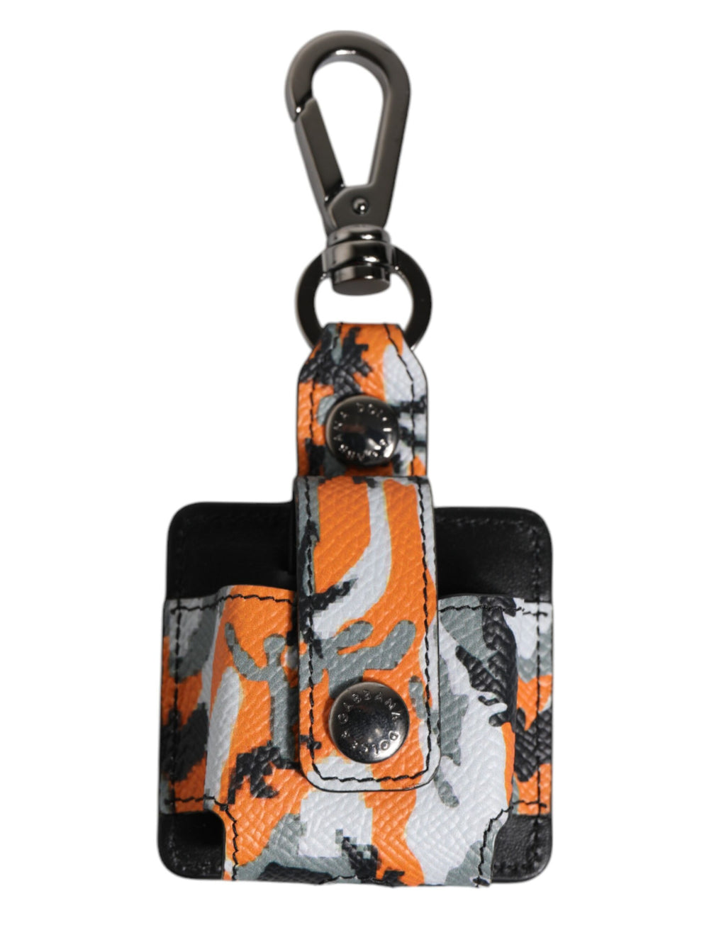Étui Airpods en cuir multicolore camouflage