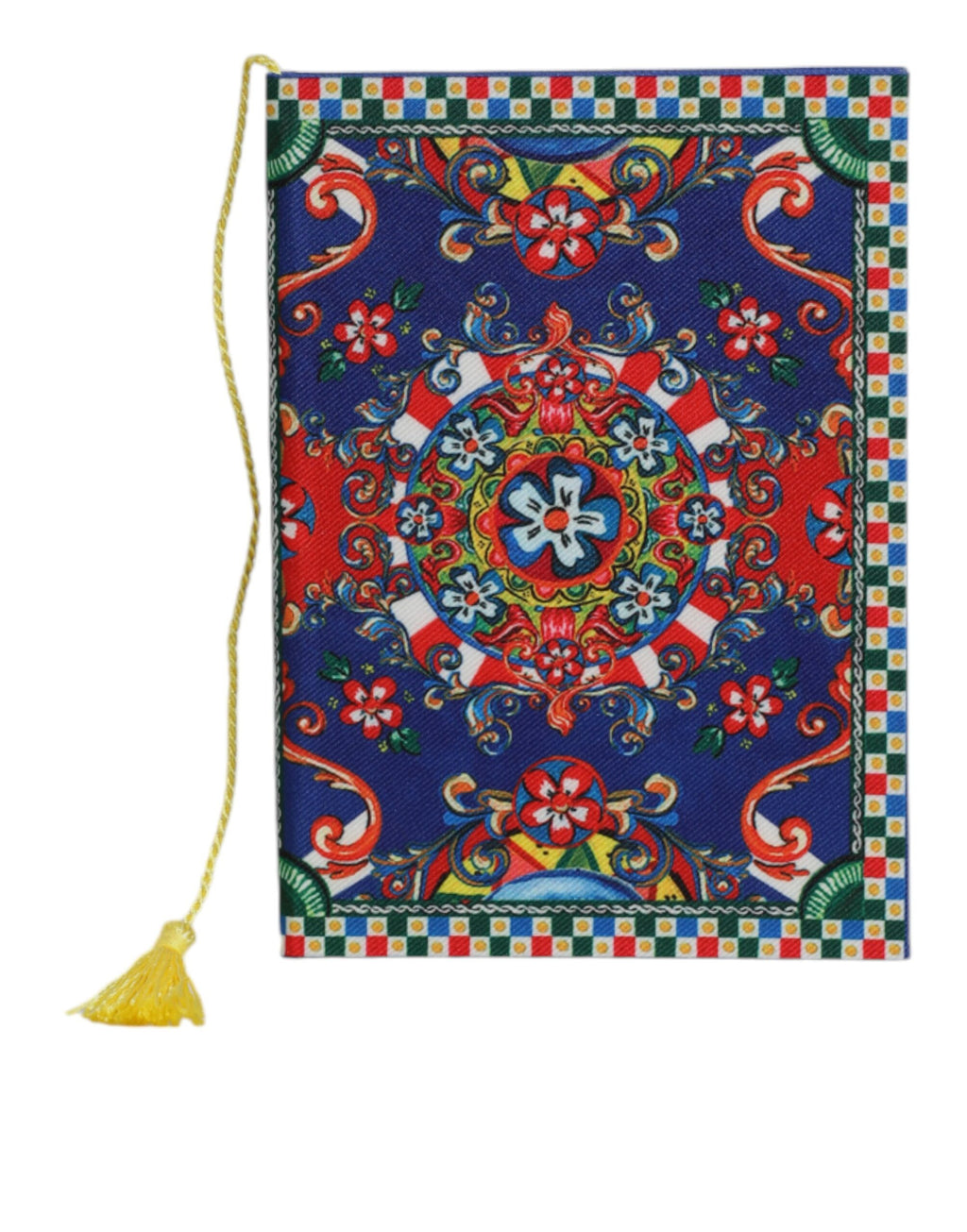 Multicolor Polyester Carretto Siciliano Print Notebook