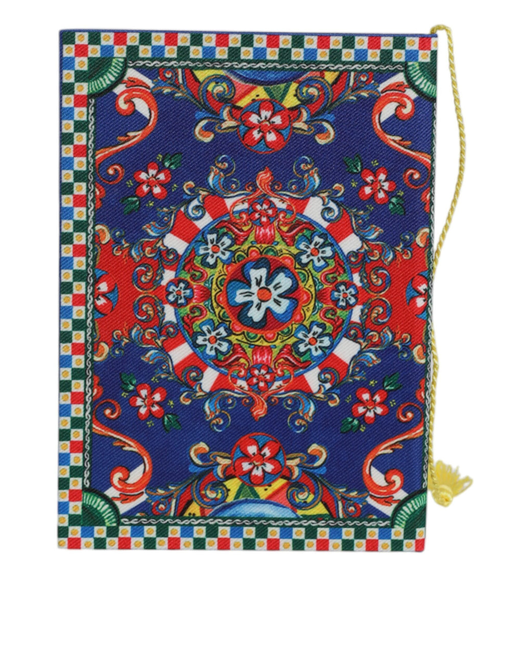Carnet multicolore en polyester imprimé Carretto Siciliano