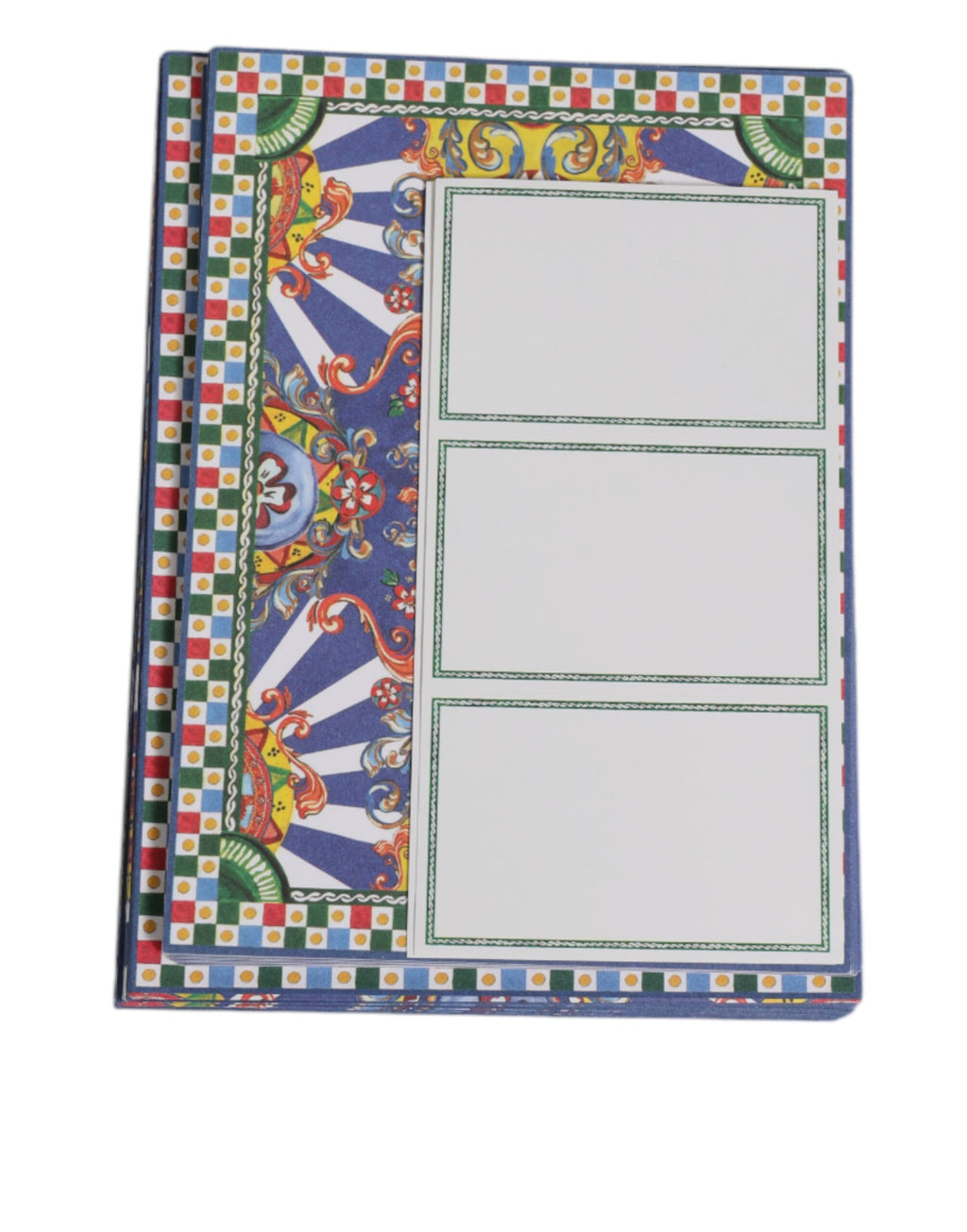 Porte-cartes multicolore en forme d'enveloppe Carretto Siciliano