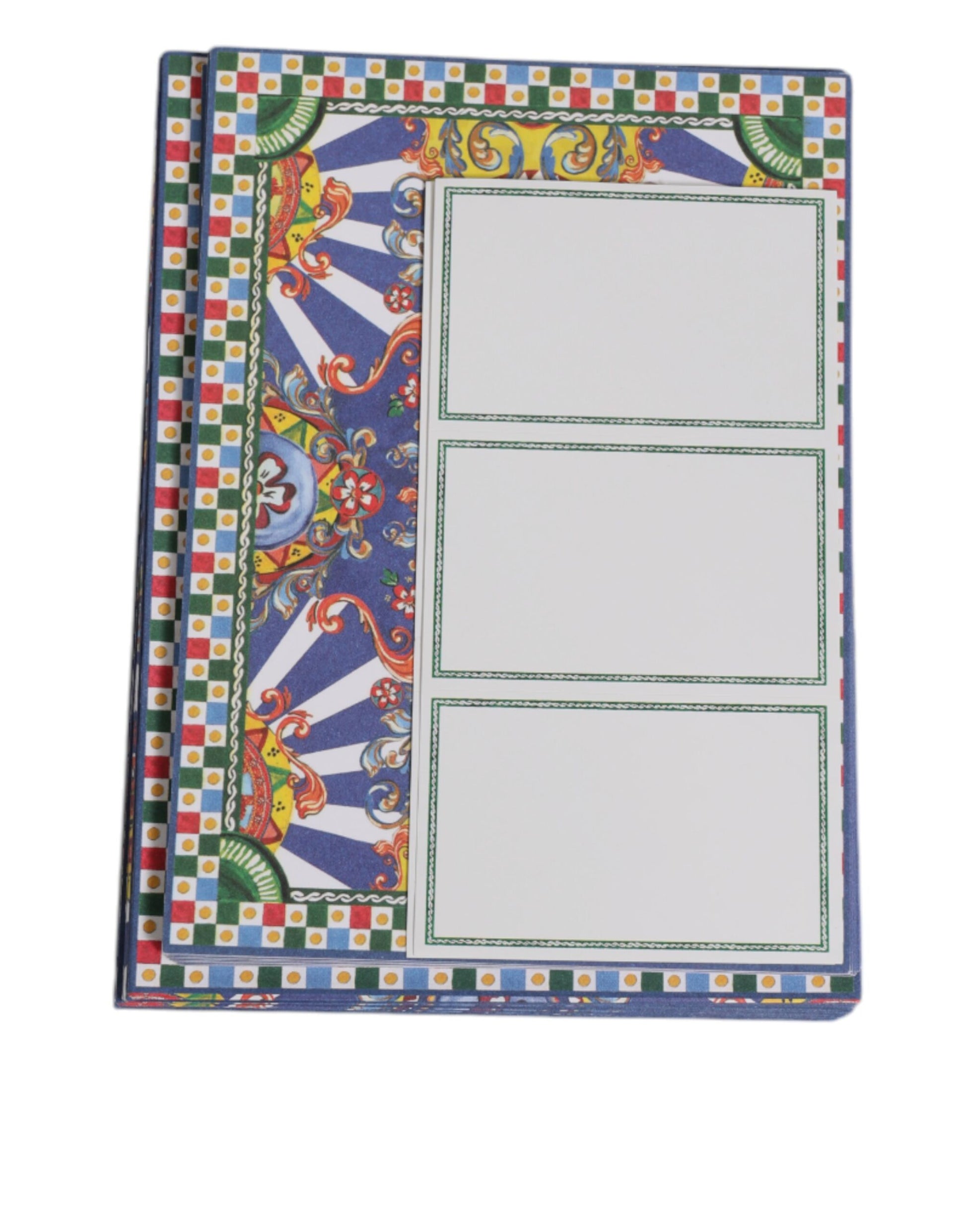 Porte-cartes multicolore en forme d'enveloppe Carretto Siciliano