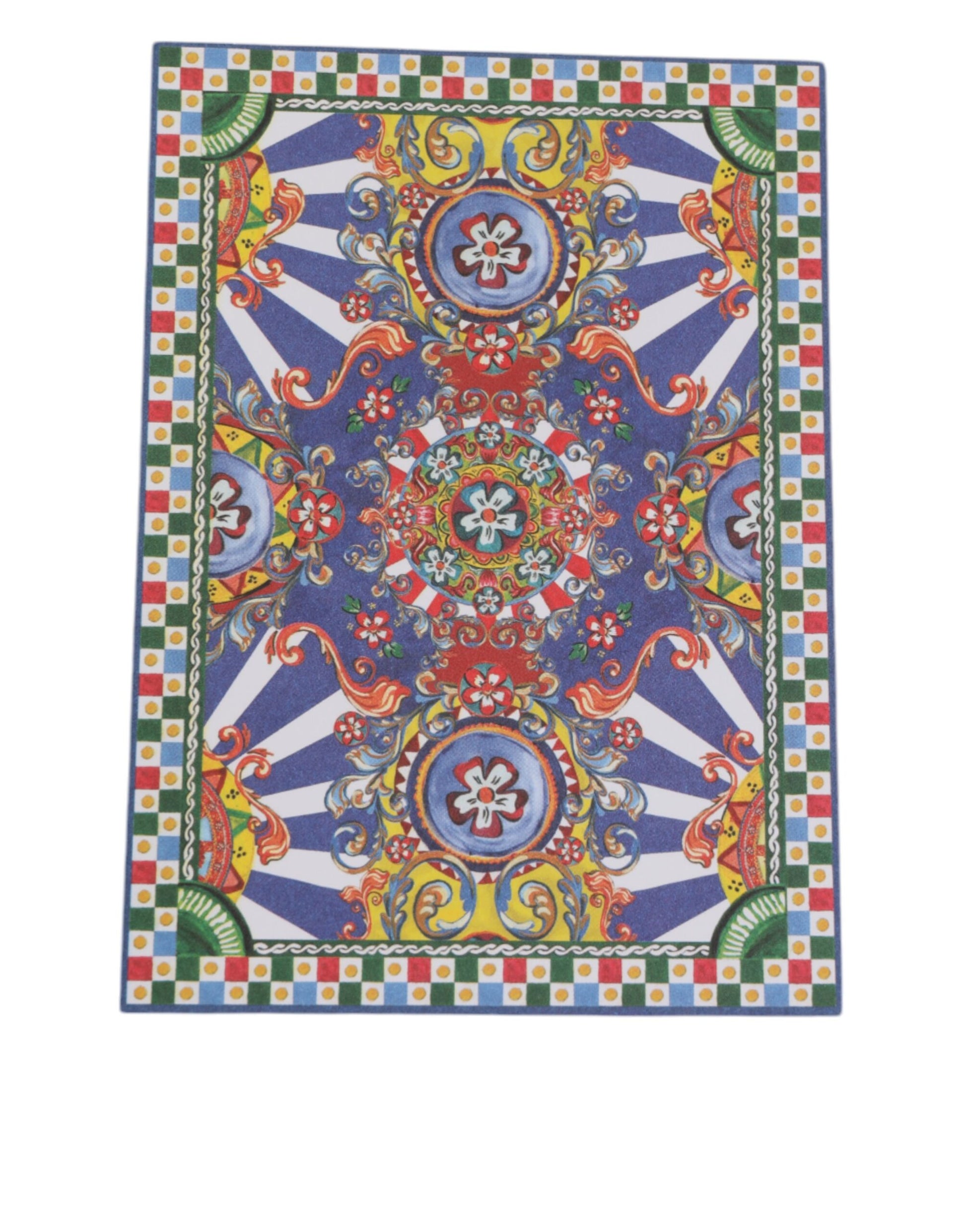 Porte-cartes multicolore en forme d'enveloppe Carretto Siciliano