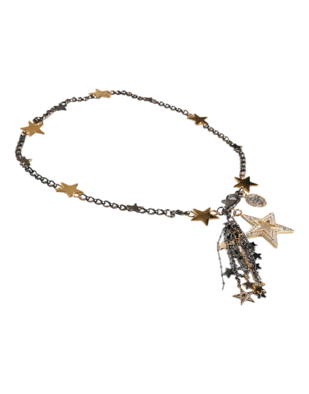 Ceinture à chaîne pour la taille, décorée d'argent, d'or et de laiton.