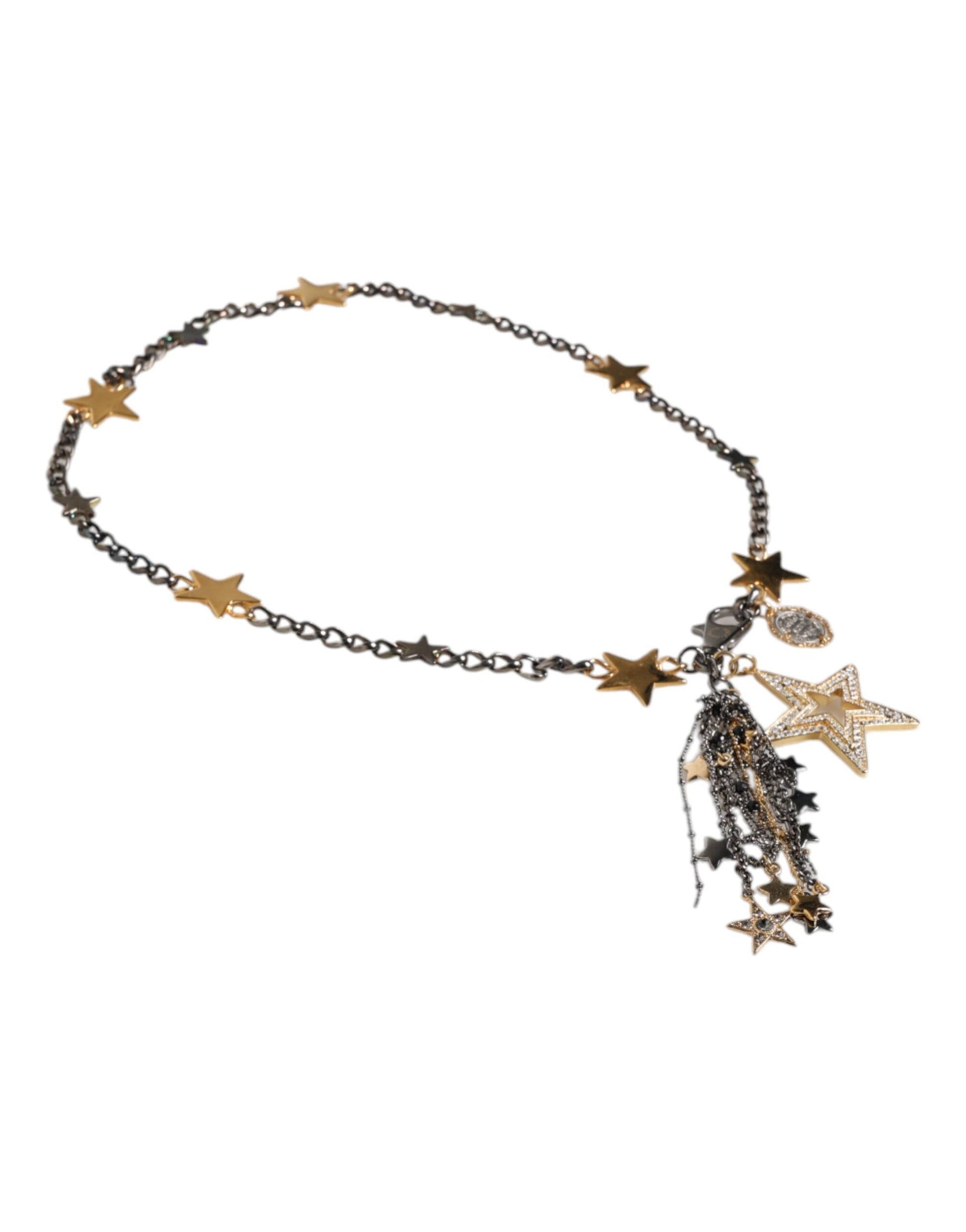 Ceinture à chaîne pour la taille, décorée d'argent, d'or et de laiton.