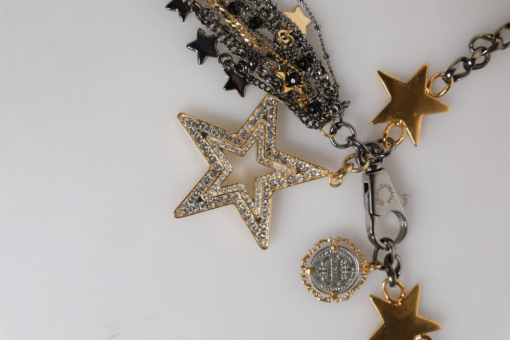 Ceinture à chaîne pour la taille, décorée d'argent, d'or et de laiton.