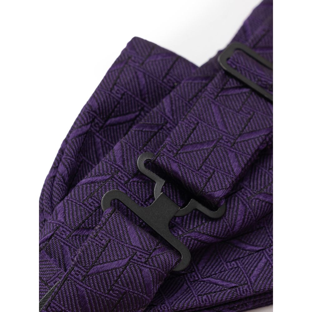 Purple Silk Bowtie
