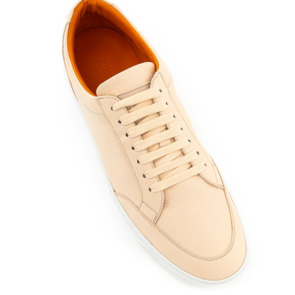 Baskets en cuir rose