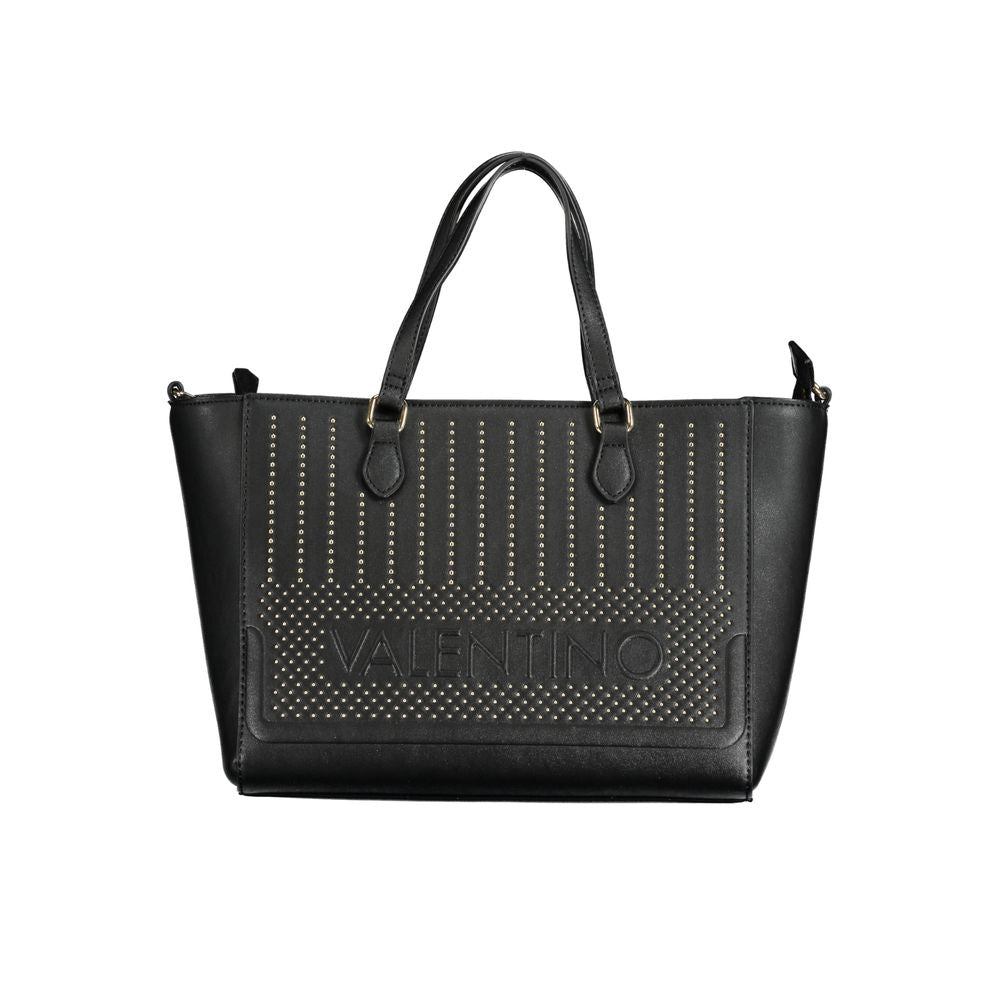 Nero Polyurethane Women's Bag with Adjustable Shoulder Strap