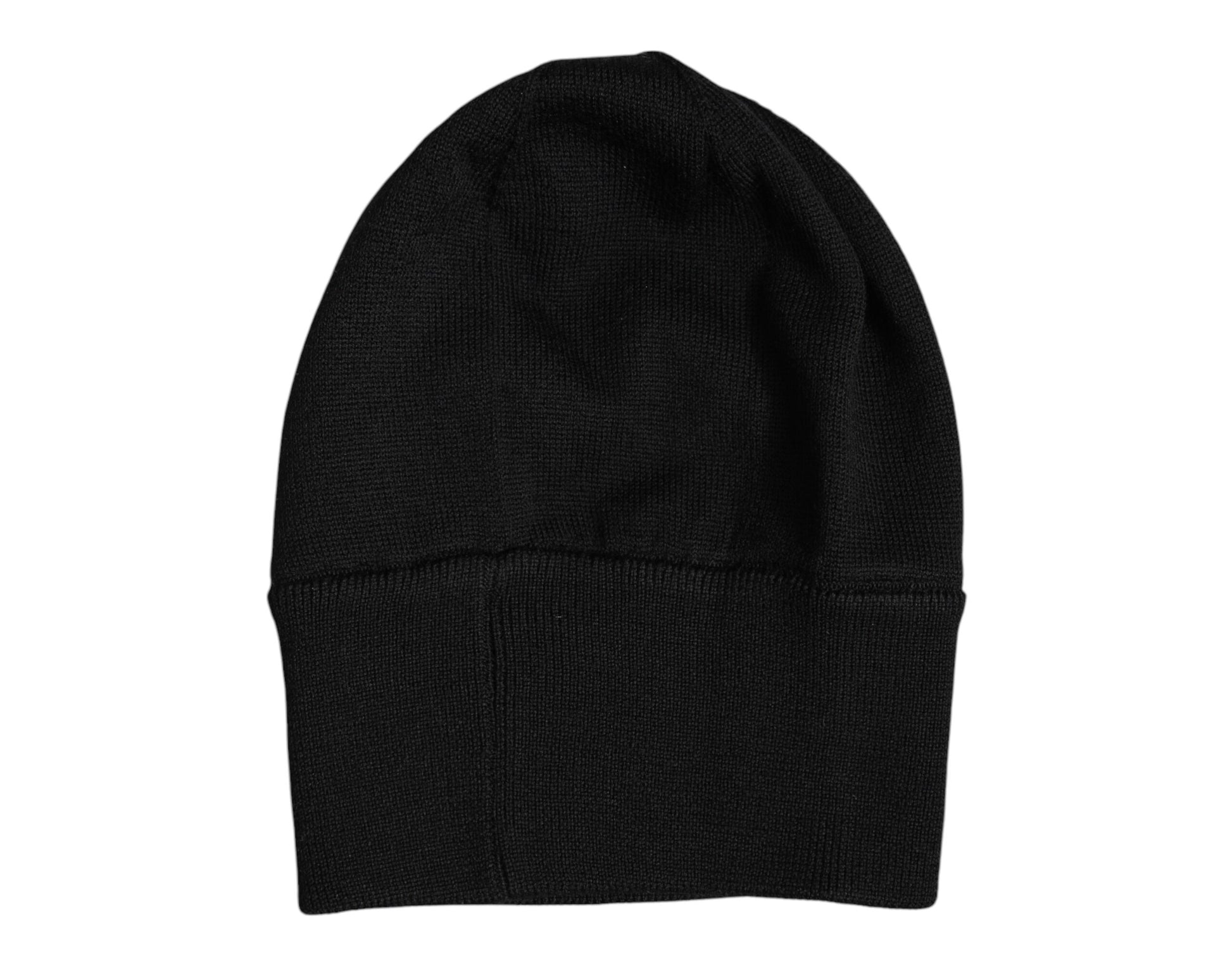 Chapeau bonnet en tricot noir #DGLOVESLONDON