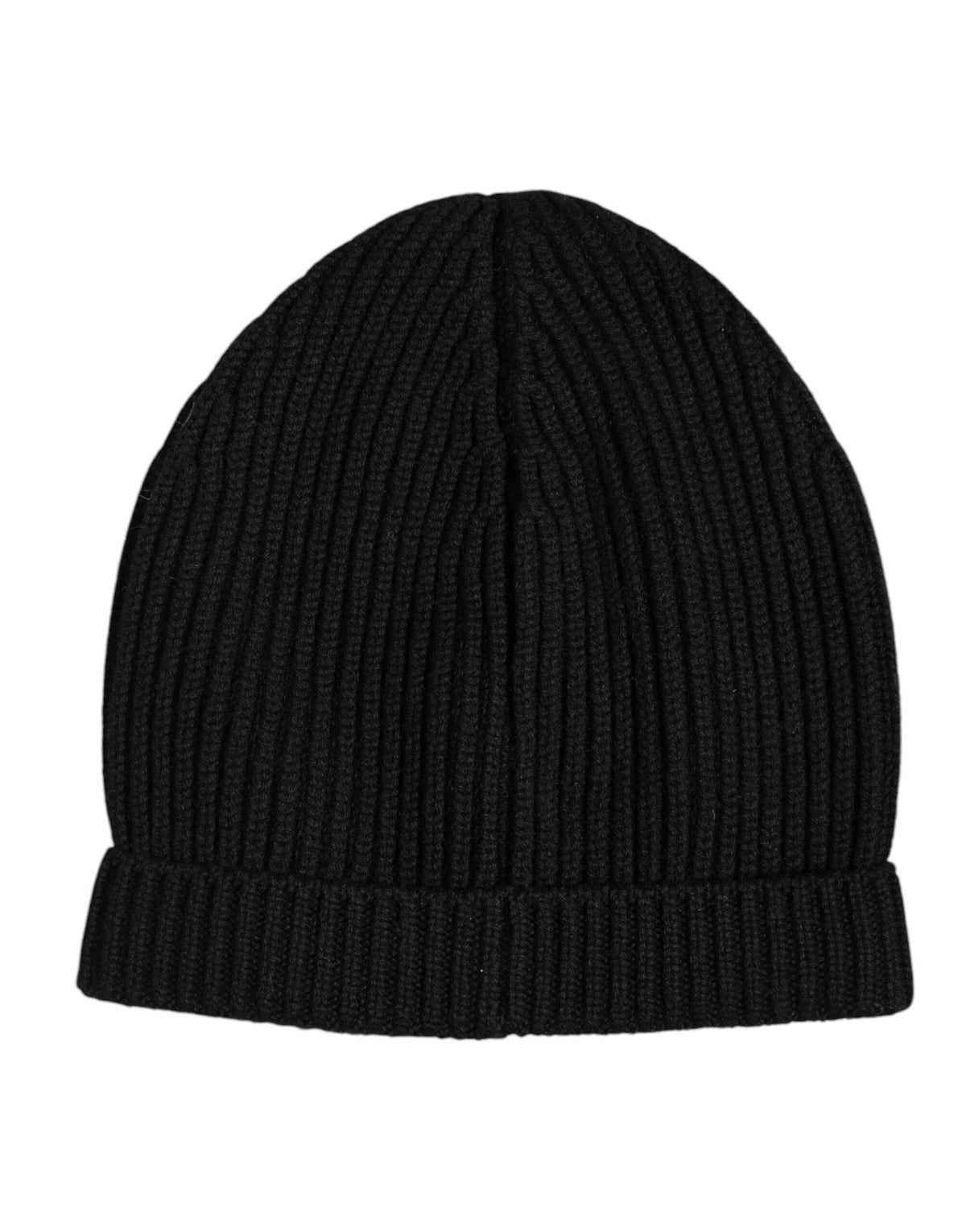 Black Cashmere Knitted Winter Beanie Hat