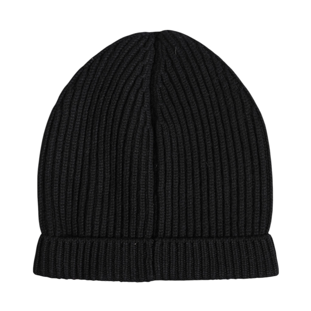 Chapeau de ski en cachemire noir tricoté pour l'hiver