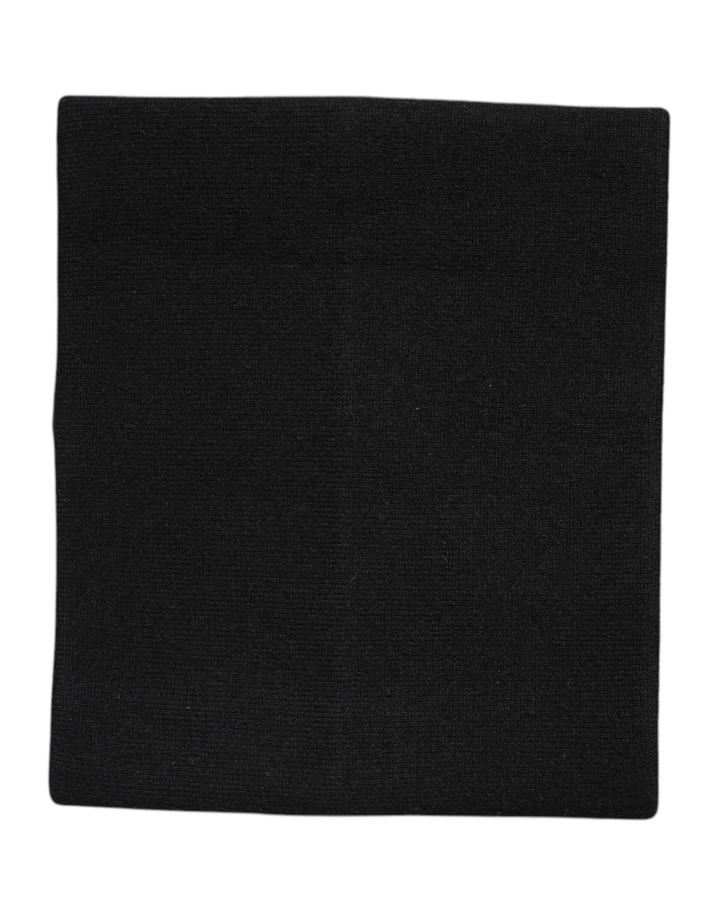 Black Cashmere Knitted Neck Warmer Foulard Scarf