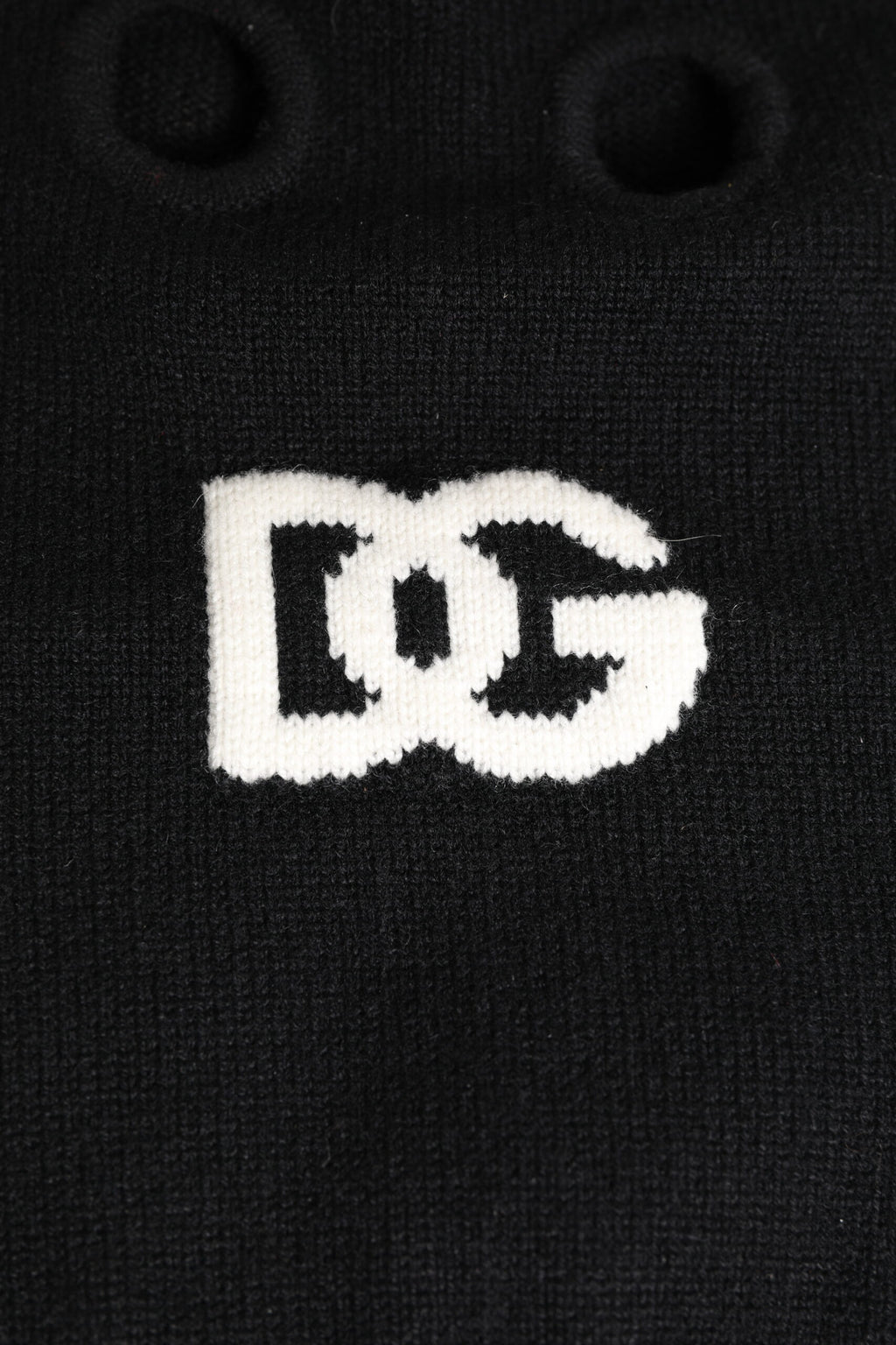 Black Cashmere Knitted Ski Mask Balaclava Hat