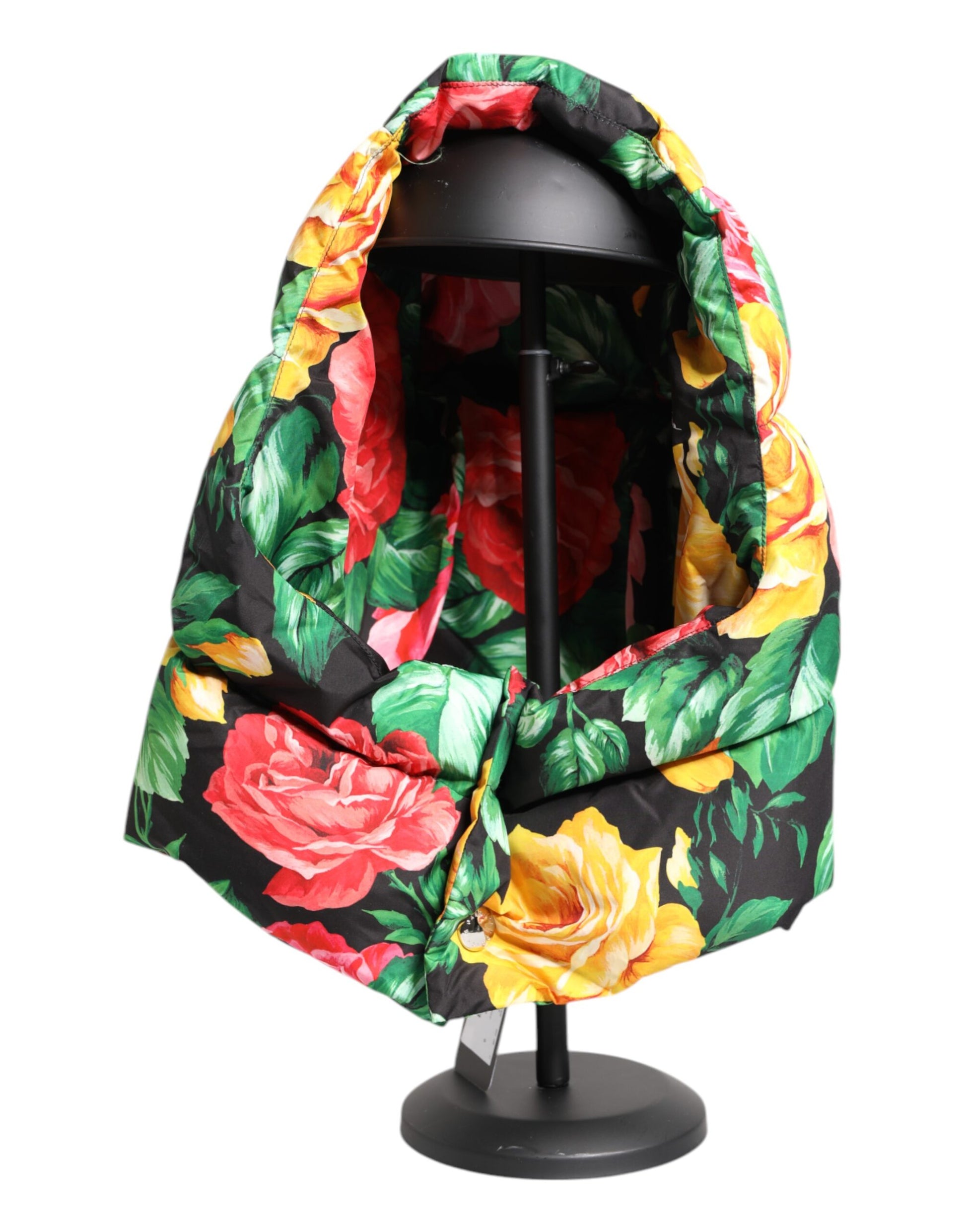 Chapeau-bonnet intégral à imprimé floral multicolore