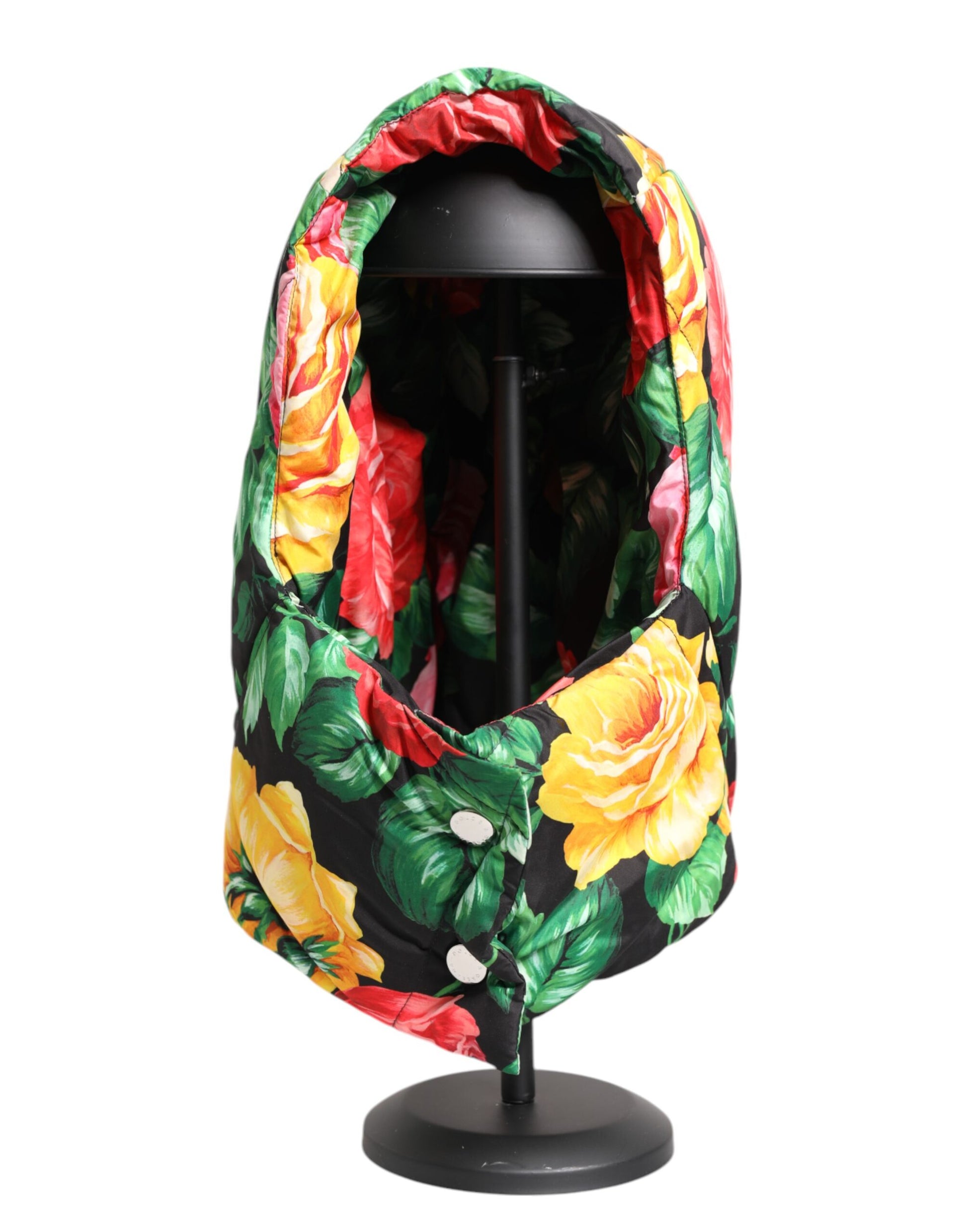 Chapeau-bonnet intégral à imprimé floral multicolore