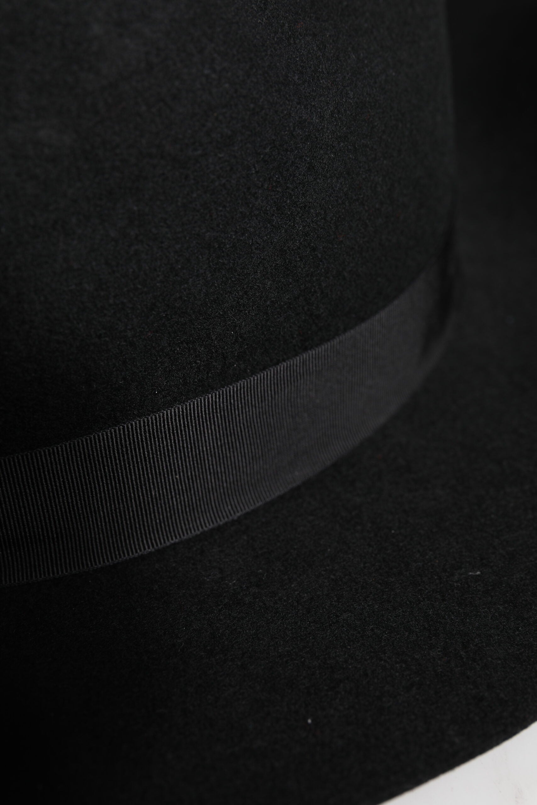 Chapeau Fedora Trilby à large bord noir
