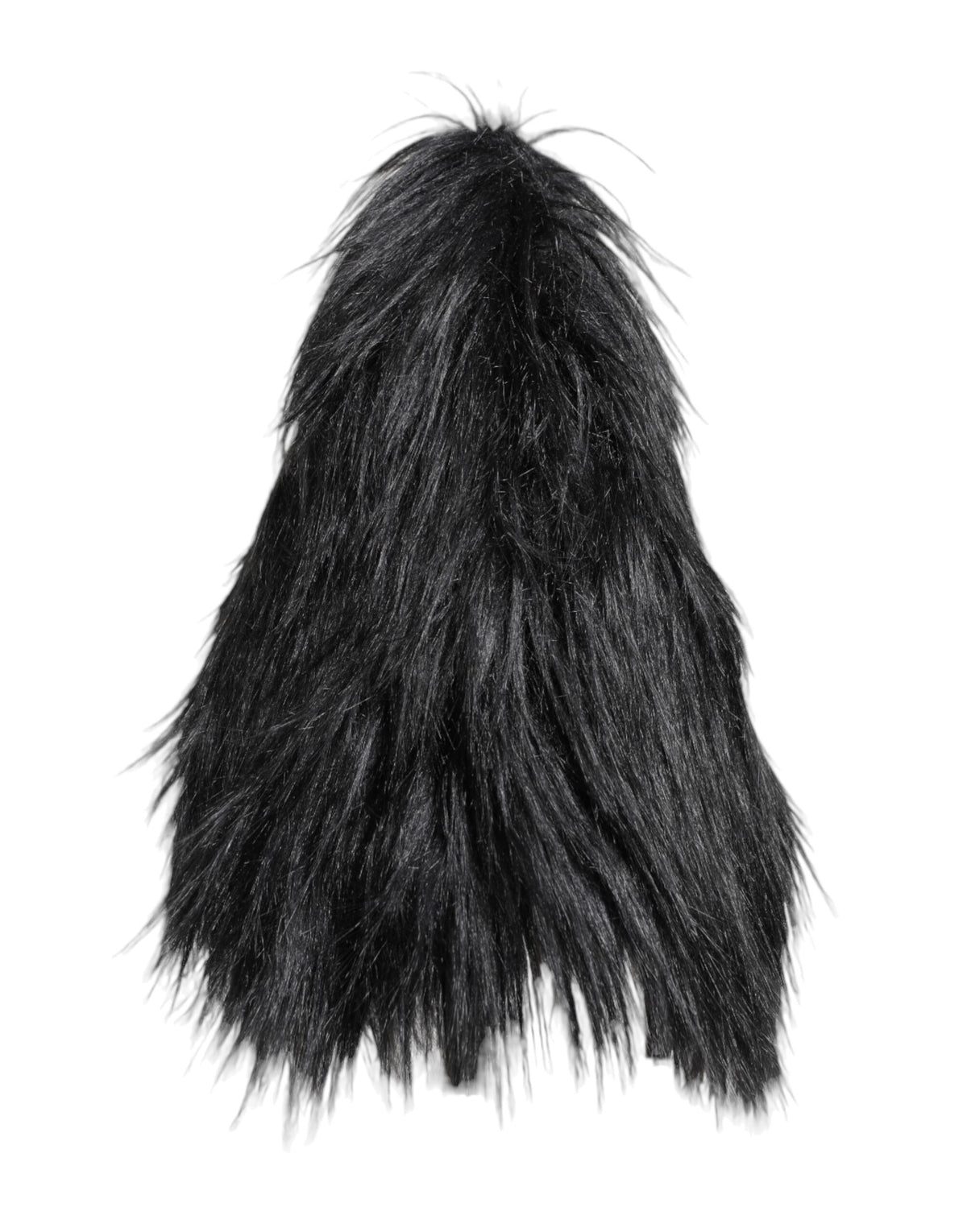 Chapeau de pêche en fausse fourrure acrylique noire pour femme