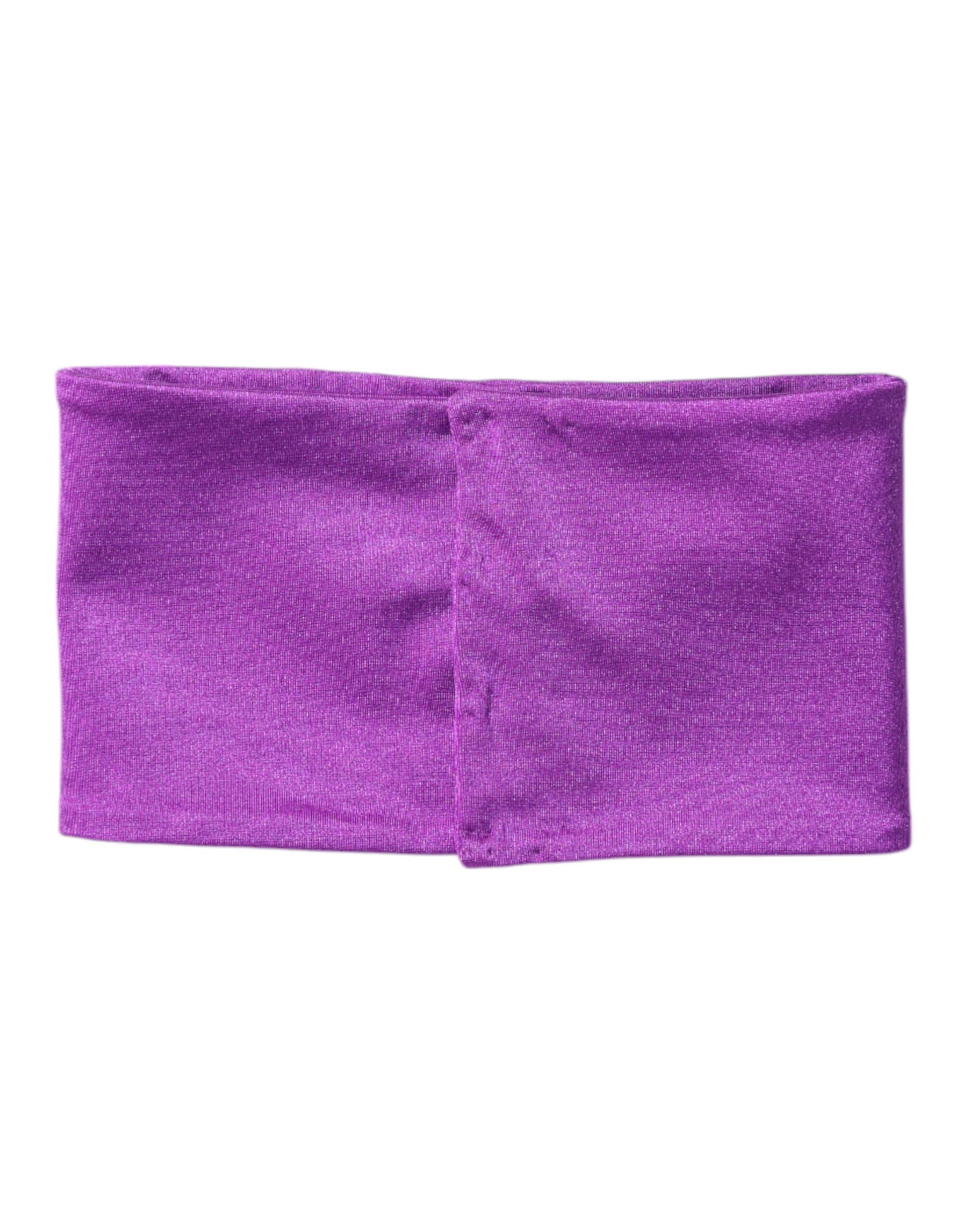 Écharpe chauve-cou extensible en nylon violet pour femme