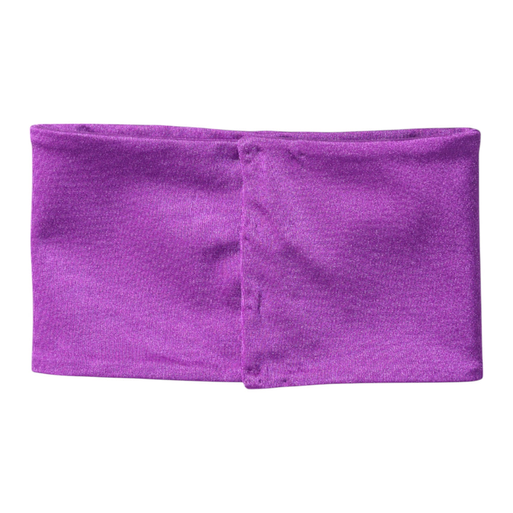Écharpe chauve-cou extensible en nylon violet pour femme