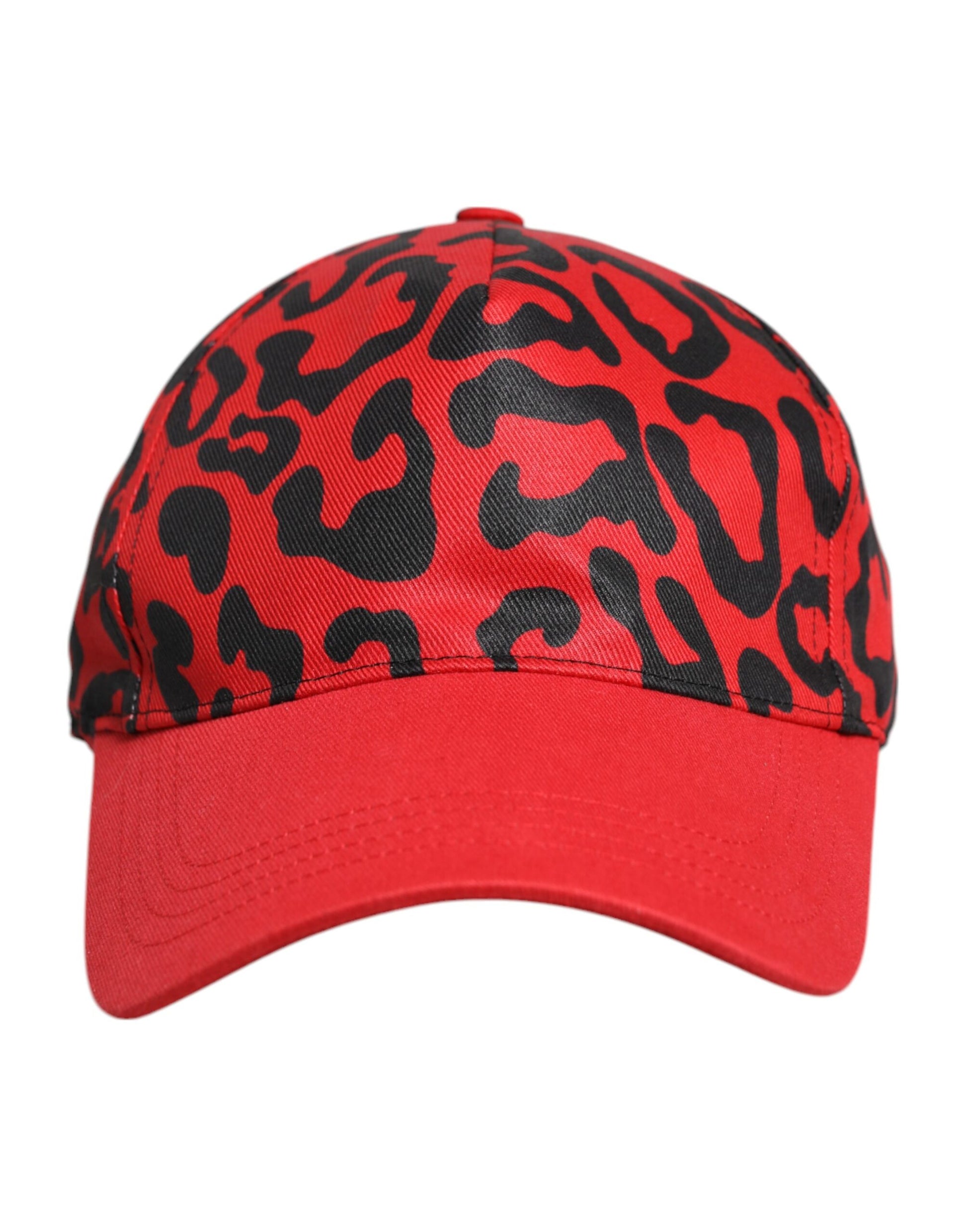Casquette de baseball rouge en coton à 6 panneaux pour femme