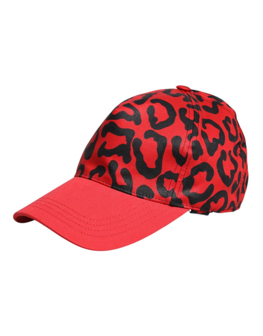 Casquette de baseball rouge en coton à 6 panneaux pour femme