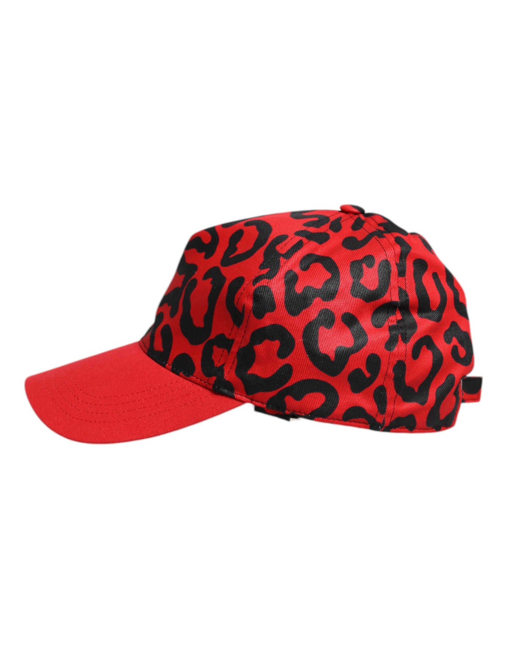 Casquette de baseball rouge en coton à 6 panneaux pour femme