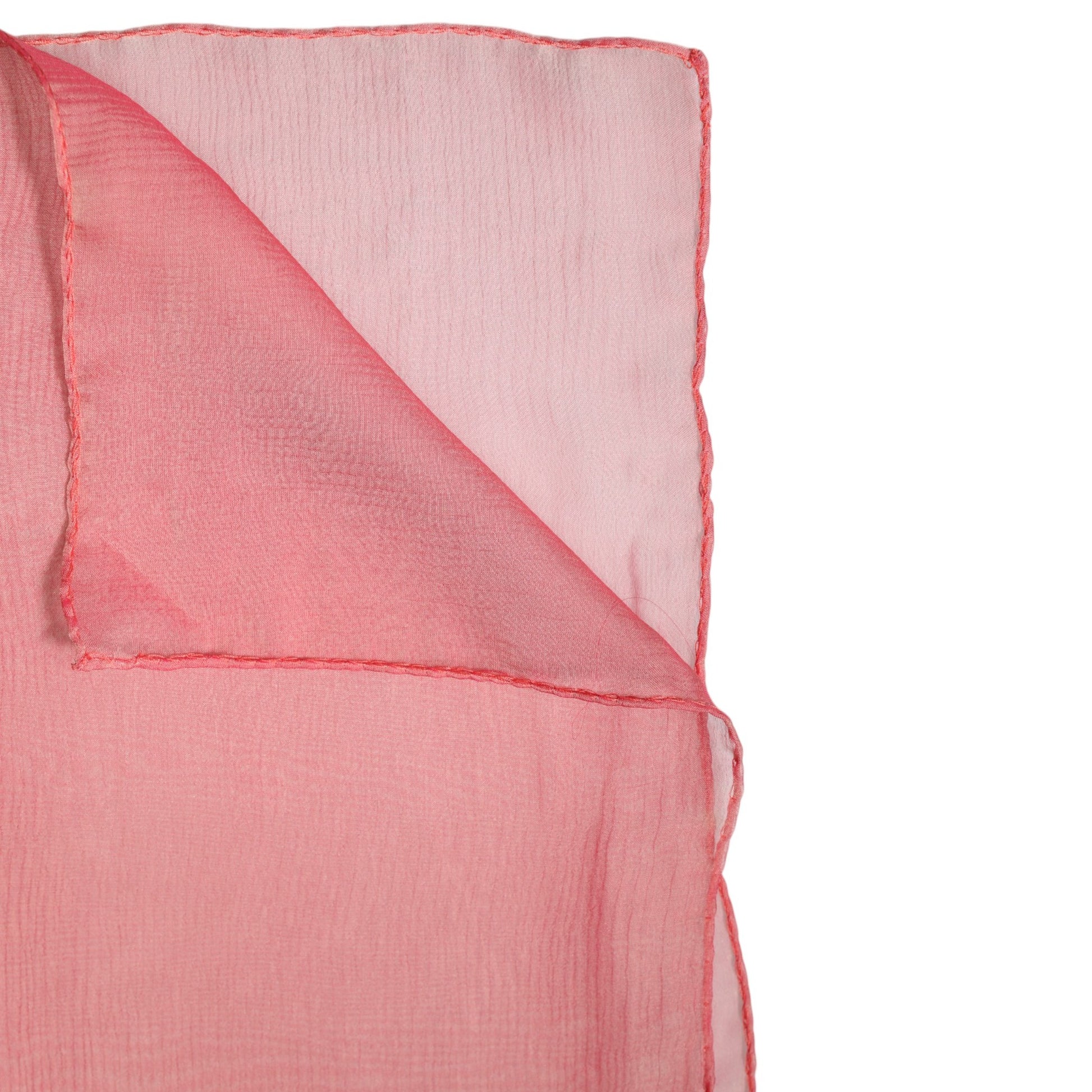 Écharpe rectangulaire en soie rose pour femme