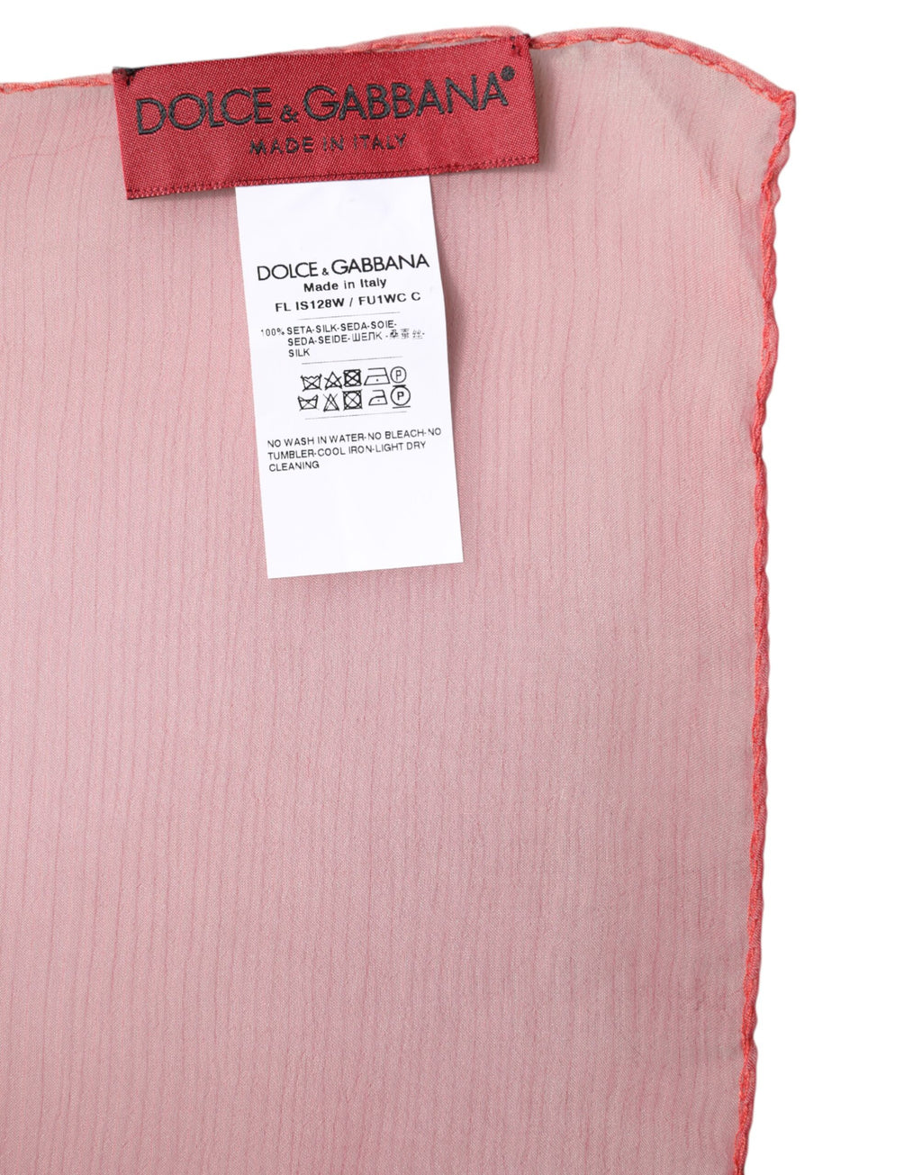 Écharpe rectangulaire en soie rose pour femme