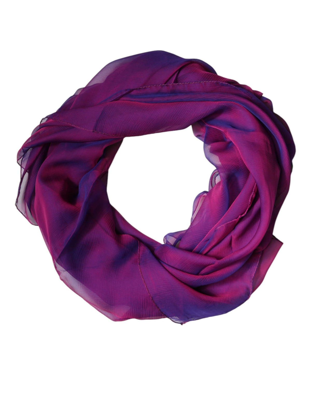 Écharpe rectangulaire en soie violette
