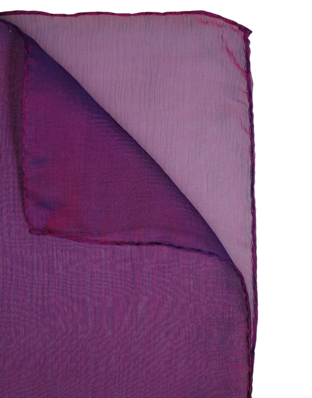 Écharpe rectangulaire en soie violette